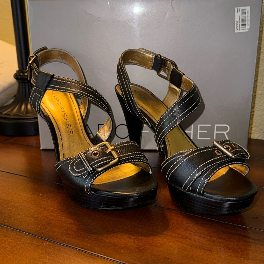 Marc fisher leather high heels - Picture 1 of 15
